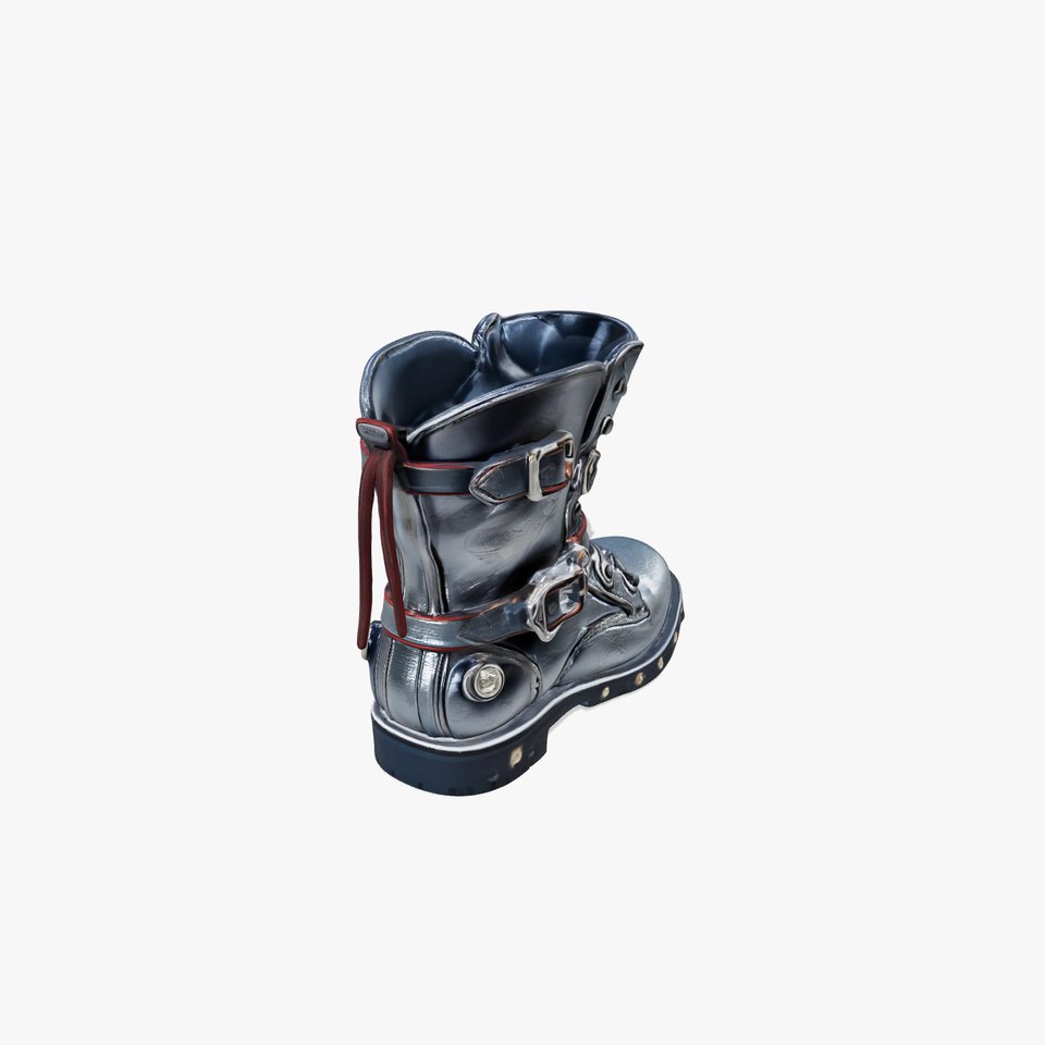 Magical RuneInscribed Silver Boot model pack